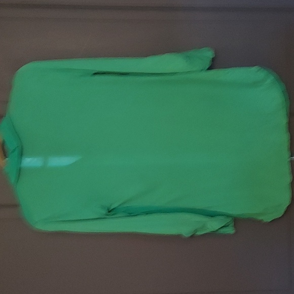 Splendid contrast long sleeve top teal soft small spots on front size small - Picture 4 of 9